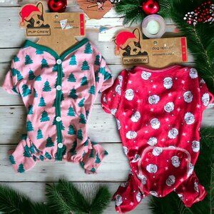 NWT PUP CREW (MED) 2 Pair of Christmas pajamas